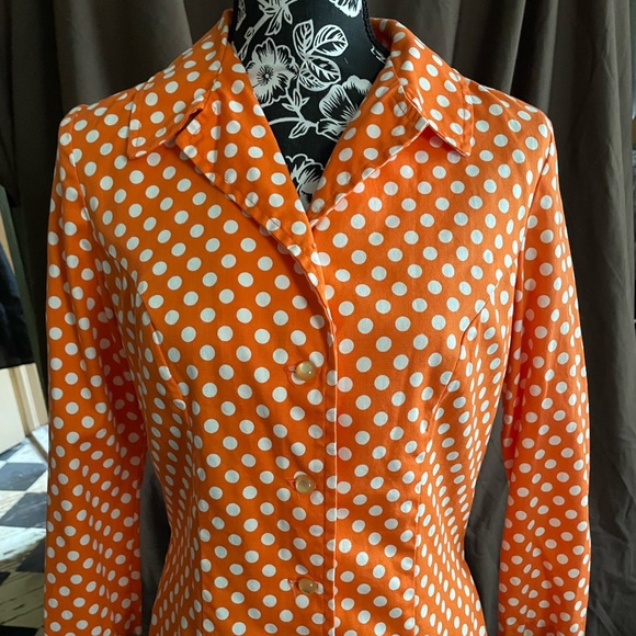 Vintage Mary Hayes Of California Size 8 Women’s Polka Dot Pantsuit - Picture 1 of 12